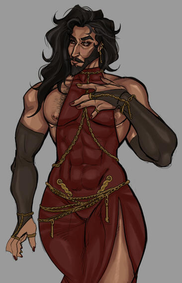 Waist up